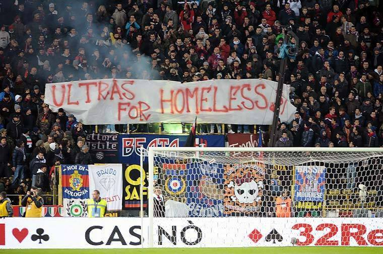 "Ultras for Homeless" in Bologna